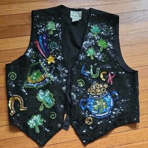 Vintage The Quaker Factory Lucky St. Patrick's Day Vest